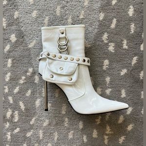 jeffrey campbell stash white crinkle patent new in box